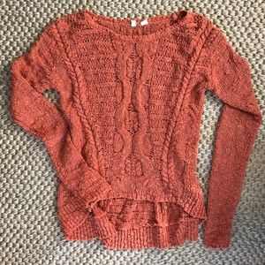 Anthropologie Rust Orange Sweater